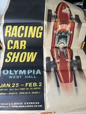 1963 The Racing Car Show poster held at Olympia London. Rare  ￼ picture