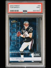2002 Topps Finest - Tom Brady #50 PSA 9 picture
