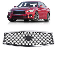 Fit Infiniti Q50 2014 2015 2016 2017 JDM Chrome Front Bumper Upper Grille Grill picture