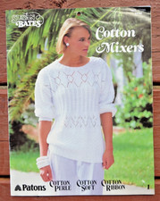VTG 1984 Susan Bates Cotton Mixers, No. 17700, 8 Patterns picture