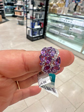 EFFY® Amethys Mixed Cut Cluster Ring (5-1/2 ct. t.w.) in Sterling Silver picture
