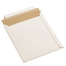 100 - 12.75x15 RIGID PHOTO MAILERS ENVELOPES STAY FLATS SELF SEAL picture