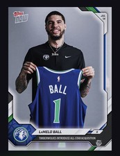 2025-26 Topps NBA NOW- Timberwolves Introduce LAMELO BALL (TOPPS NBA DigitaICard picture