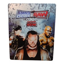 WWE Smackdown vs Raw 2008 Steelbook Case Collector Edition Bonus Disc Mysterio picture