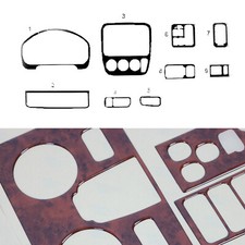 Wooden Look Dashboard Console Trim Kit for Honda CR-V 1997-2001 9 Pcs picture