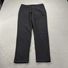 Lululemon Pants Mens 31x30 Black ABC Trouser Warpstreme Slim Casual Chino Golf picture