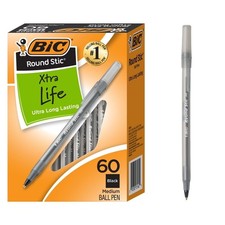Ballpoint Pens, Medium Point 1.0 mm, Black Ink, 60 Pack, Smooth Writing, Long picture