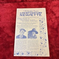 The Wonder Theatre Loew's Century Newsette Vol 1 Week of March 7 1927 Baltimore picture