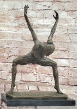 Contemporary Bronze Sculpture Abstract Modern Art Dancer Signed Milo Figurine St picture