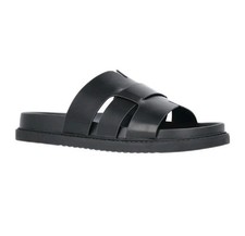 Madden NYC M-Marcco Men's Black Slide Sandals Slip-On Logo Accent US 11 picture