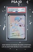 PSA 10 REM #09 SERIAL RARE SIR Re:ZERO Vol.3 Weiss Schwarz RZ/S116-E098 picture