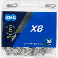 KMC X8 116mm 8 Speed EcoProteQ Edition X-Series Bicycle Chain For Shimano  picture