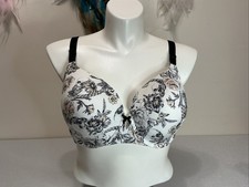 Torrid Lightly Lined T-shirt Skull & Floral Bra 42DD picture