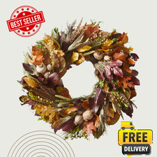 [FASH SALE] Williams Sonoma Pheasant Feather Live Wreath 22