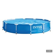 Framed Swimming Pools Intex Metal Frame 12 ft x 30 Round Above Ground Outdoor 6 picture