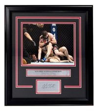 Khabib Nurmagomedov Framed 8x10 UFC McGregor Fight Photo w/Laser Engraved Sig picture