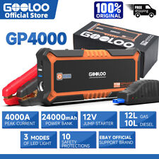 GOOLOO GP4000 Jump Starter 4000A 24000mAh Battery Charger Power Bank Portable US picture