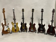Axe Heaven Jerry Garcia Miniature Guitar Replicas - Set of 6 - Cases Included picture