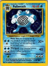 Poliwrath Holo Rare Base Set 013/102 NM picture