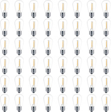 48 Pack S14 LED Outdoor String Light Replacement Bulbs, Warm White picture