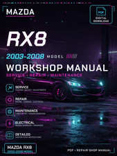 Mazda RX8 2003 2004 2005 2006 2007 2008 Workshop Repair Service Manual picture