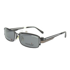 Easytwist CT 207 Black With Polarized Clip On Eyeglass Frame 56 18 140 picture