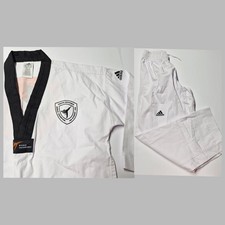Adidas Taekwondo Uniform Set Top Pants Sz 160 NWOT World Champion TKD ADITS01YC picture