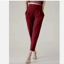 Athleta Women's Large Elation Pant Coffeeberry Red 533562-03-Athleisure Athletic picture
