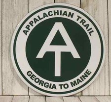 Appalachian Trail Tin Sign Metal Hiking Hiker Trailhead Replica Man Cave Garage picture
