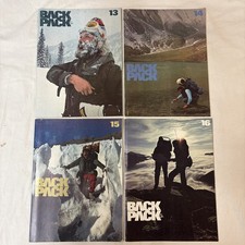 Vintage 1976 Backpacker Magazine Lot - Issues 13, 14, 15, 16,Rare Early Editions picture