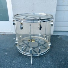 Vintage 1970s Fibes Crystalite Clear Acrylic 18x16 Floor Tom Drum - Rare  picture