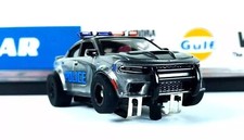 Ho Slot Cars, Police Interceptor, Light Bar, Bull Bar, Auto World / AFX  Type. picture