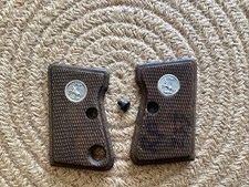 Original Colt Grips For Colt Junior 25acp. Original Walnut With Two Screws. picture
