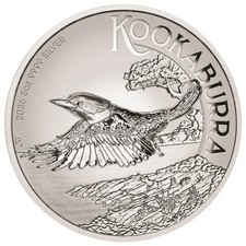 2026 Australia Kookaburra 5 oz Silver Incused Proof Coin picture