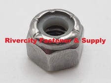 1/4-20 Nylon Insert Stop Nuts 316 Stainless Steel 1/4x20 Nuts 1/4 x 20 Lock Nut picture