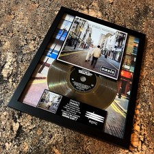 OASIS ( What's The Story Morning Glory ) Platinum Music Award Vinyl LP Record CD picture