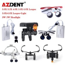 3.0x-6.X Dental Surgical Medical Loupes Ergo Magnifier Binocular w/LED Headlight picture