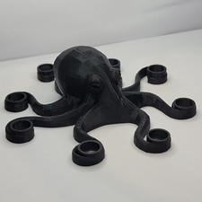 Large Black Octopus Marble Display Stand - Holds 8 Marbles Up To 1