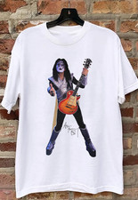 RARE Ace Frehley signature White T-shirt FULL size S-5XL Unisex HT370 picture