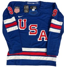Jack Eichel USA Navy 2026 Olympics Jersey Mens Large L RARE New Vegas Knights picture