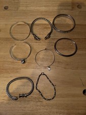 Vintage Sterling Silver Scrap Jewelry Lot 190 Grams 8 Pieces picture