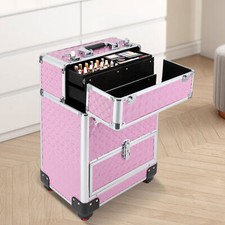 Professional Rolling Makeup Train Case Cosmetic Trolley Makeup Storage Organizer picture