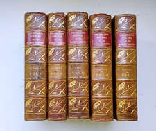 1890s THE DECLINE AND FALL OF THE ROMAN EMPIRE GIBBON Fine Binding 5 Vol. Set picture