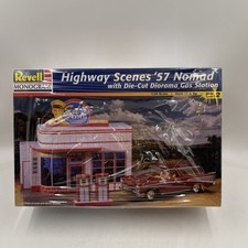 Revell Monogram 7801 Highway Scenes '57 Nomad model kit.  Sealed Slight Box Bend picture
