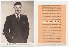 WILLIAM HOPPER PORTRAIT PHOTO w/Press DeWOLF HOPPER Vintage 1941 Pre PERRY MASON picture