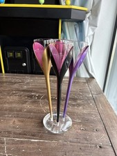 Moët & Chandon Champagne Flutes Set of 4 with Stand Acrylic Tulip Stems picture