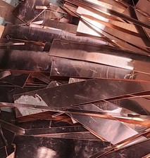 scrap copper sheet metal 1 POUND C110 pure copper 16 ounce 24 gauge picture