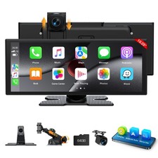 Lamtto Wireless Carplay Screen for Car 2.5K Dash Cam 10.25
