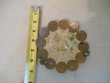 1950s Antique Mexican Souvenir Astray w/Coins 1950-1970 picture