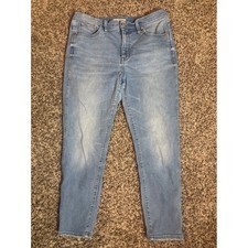 Madewell 10 High Rise Skinny Crop Jeans Women's Size 31 Blue Denim picture